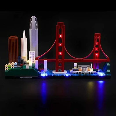 Image of LIGHTAILING Light Set For (Architecture San Francisco) Building Blocks Model Led kit Compatible With Lego 21043(NOT Included The Model)