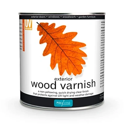 Image of Polyvine 729870003606 Exterior Wood Varnish 1 LITRE, Satin