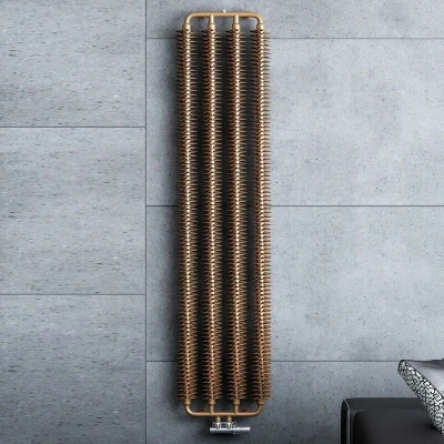 Image of Terma Ribbon V Bright Copper Designer Radiator 1720 X 390mm