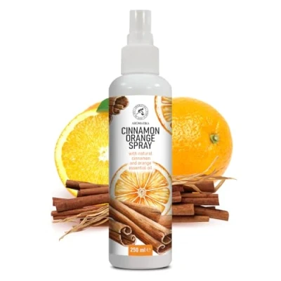 Image of Cinnamon Orange Aromatic Spray 250ml Aromatherapy with and Essential Oil Room Mist Air Freshener Linen Wardrobe Aromatization Christmas Scent