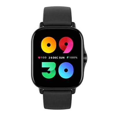 Image of Amazfit [2022 New Version] GTS 2 43mm Smart Watch Fitness with Heart Rate, SpO2 Monitor, Bluetooth Call, Alexa Built in, 90+ Sports Modes, 3GB Music Storage&amp;Control, Black