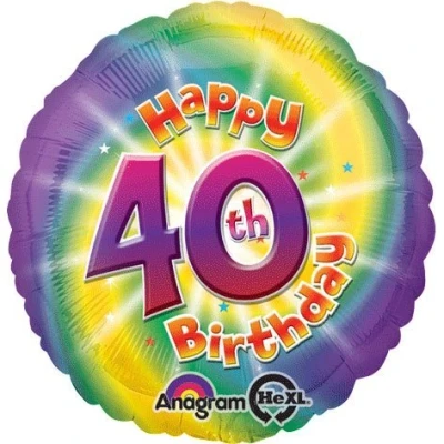 Image of amscan Round Foil Balloon, Multicolor