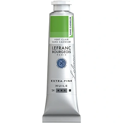 Image of Lefranc Bourgeois, oil based paint, Cadmium Free Green Light, 40ml