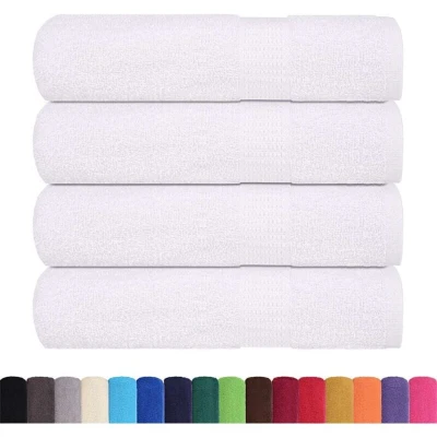 Image of vidaXL Shower Towels 4 pcs White 70x140 cm 360 gsm 100% Cotton