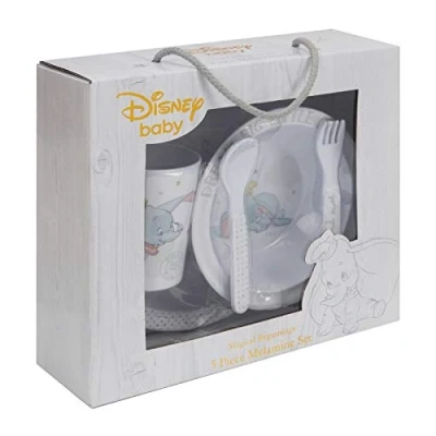 Image of Brand: Disney Magical Beginnings 5 Piece Melamine Crockery Set Dumbo DI520, 200 g