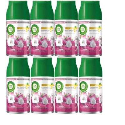 Image of Air Wick Freshmatic Refills 250ml (8 Pack) Smooth Satin &amp; Moon Lily Scent Automatic Freshener