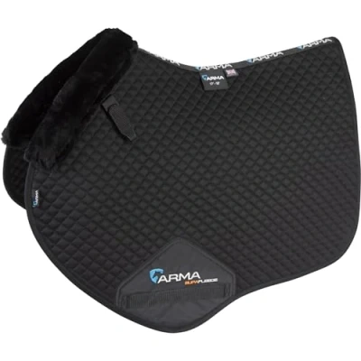 Image of Shires Performance Full Size Supafleece Jump Saddlecloth: Black