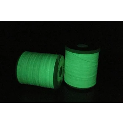 Image of Tigofly 6 colors 150D denier Luminous Fly Tying Floss Thread glow in the dark 40 yards Polyester Filament Yarn Line Materials (White)
