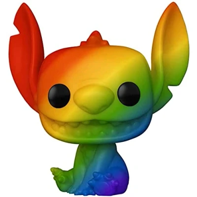 Image of Funko Pop! Disney: Pride Stitch Rainbow Lilo &amp; Collectable Vinyl Figure Gift Idea Official Merchandise Toys for Kids Adults Movies Fans Model Collectors