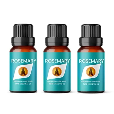 Image of Aroma Energy Rosemary Essential Oil 30ml (3 x 10ml Bottles) 100% Pure &amp; Natural