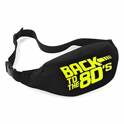 Image of lifeguardgear Back to the 80&#039;s Bum Bag (Black Yellow Print)