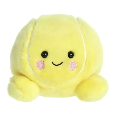 Image of Aurora Adorable Palm Pals Tennis Ace Stuffed Animal Pocket Sized Play Collectable Fun Yellow 5 Inches