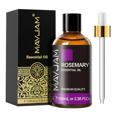 Image of MAYJAM Rosemary Essential Oils 100ML, Oil for Hair Growth, Perfect Diffuser, Humidifier, DIY, Home, Office