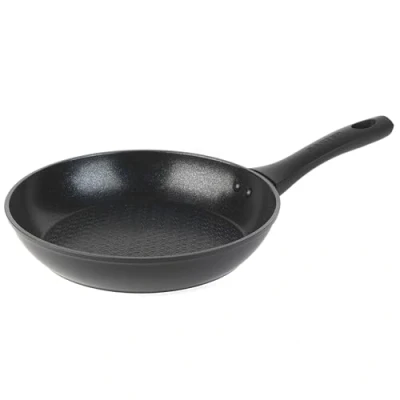 Image of Salter BW08770 Geo Hex Frying Pan, 5 X Tougher* Diamond Effect Non Stick, Advanced Hi Low Technology Reduces Burning, Induction Hob Suitable, Lightweight, Forged Aluminium, 24 cm