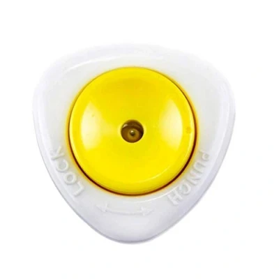 Image of Apofly 1PC Egg Punch Piercer Pricker Hole Puncher Kitchen Tool Semi automatic with Safety Lock White Yellow