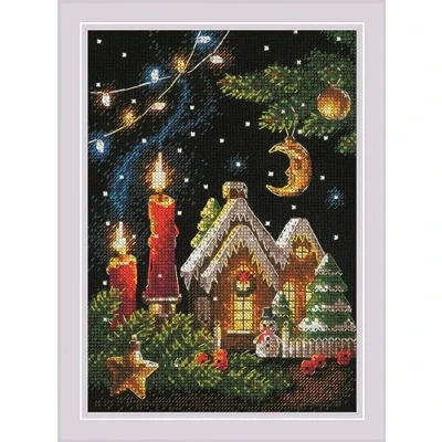 Image of Riolis Counted Cross Stitch Kit 6&quot;X8.25&quot; Gingerbread Tale