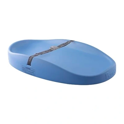 Image of Bumbo Baby Changing Mat Easy to Clean Nappy with Safety Harness Antiroll Pad Powder Blue