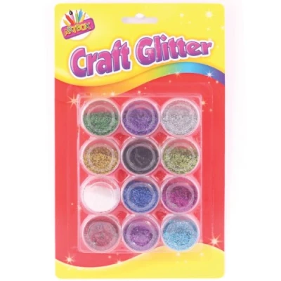 Image of ARTBOX Metallic Colour Glitter Pot (Pack of 12), 6088.0