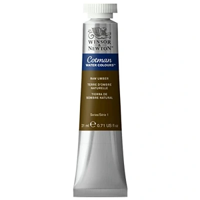 Image of Winsor &amp; Newton 0308554 Water Colour Tube, Raw Umber, 21 ml (Pack of 1)