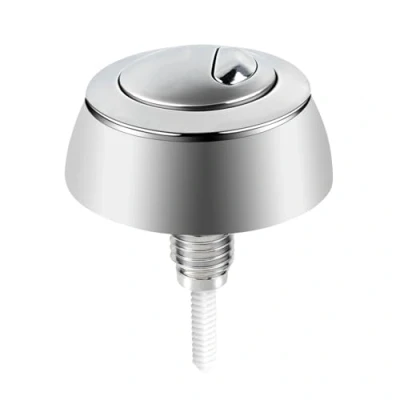 Image of Adjustable Dual Flush Toilet Cistern Push Button for Siamp Optima 49 Systems 16 50mm (Sliver)