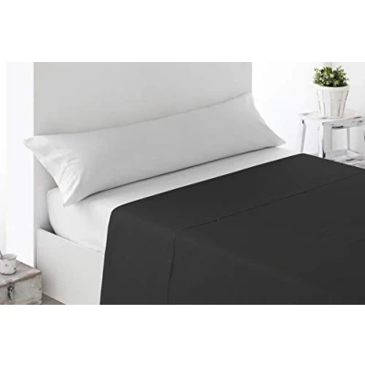 Image of Miracle Home Soft Fitted Sheet 135cm 50% Polyester Black