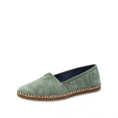 Image of Rieker Women&#039;s M2270 Loafer, Green, 6 UK