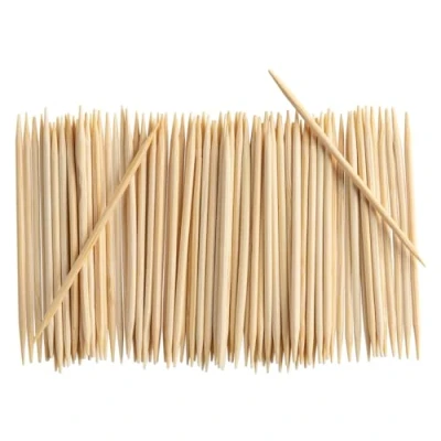 Image of [2000 Count] Bamboo Wooden Toothpicks Wood Round Double Points Teeth Tooth Picks