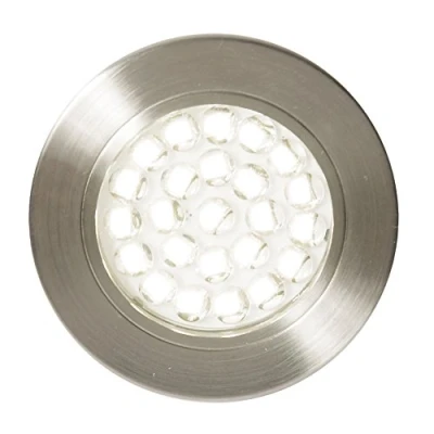 Image of LITECRAFT Charles Recessed Under Cabinet Light LED Fitting Satin Nickel (Single, Day Light)