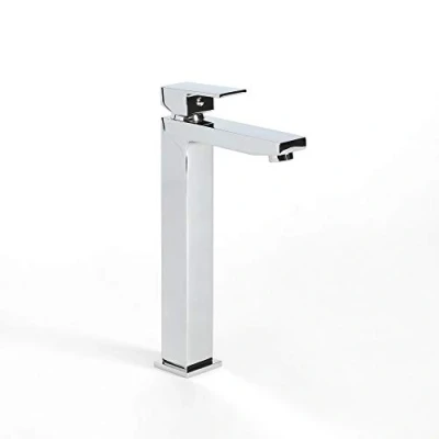 Image of Milano Arvo Modern High Rise Mono Bathroom Basin Mixer Tap Chrome