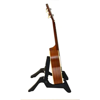 Image of UKULELE TRAVEL STAND IDEAL FOR SOPRANO CONCERT TENOR BARITONE UKE MANDOLIN MANDOLA MANDOCASTER FOLDS DOWN TO FIT INTO MOST GIG BAGS BY CLEARWATER