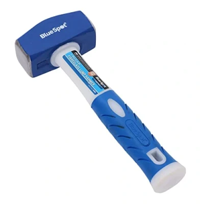 Image of Double Faced Fibreglass Shaft Lump Sledge Hammer 2.4lb / 1.1KG TPR Handles
