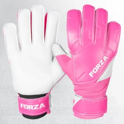 Image of FORZA Club Goalkeeper Gloves [7 Sizes] Adult &amp; Kids Goalkeeping (Pink, Size 9 (Adult))