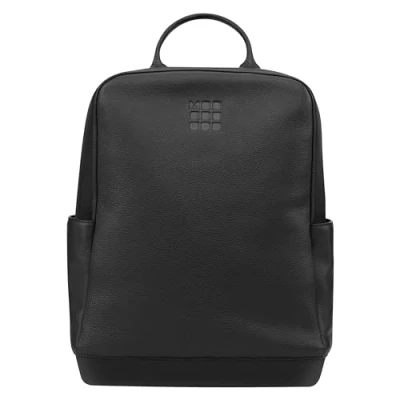 Image of Moleskine Classic Collection Leather Backpack, Backpack for PC compatible with Tablet, Laptop iPad up to 15&quot;, Dimensions 32 x 42 11 cm, Black