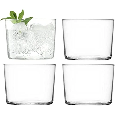 Image of LSA International Gio Tumbler 220 ml Clear Set of 4 Dishwasher Safe GI13