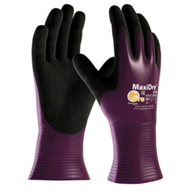 Image of ATG 56 426 MaxiDry® Oil Waterproof Glove Purple/Black, Size 6