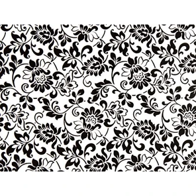 Image of Fablon FAB10247 Heritage Black &amp; White 45cm x 2M roll