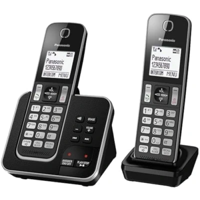 Image of Panasonic KX TGD622 Cordless Phone with Answering Machine ( Hands Free Functionality )