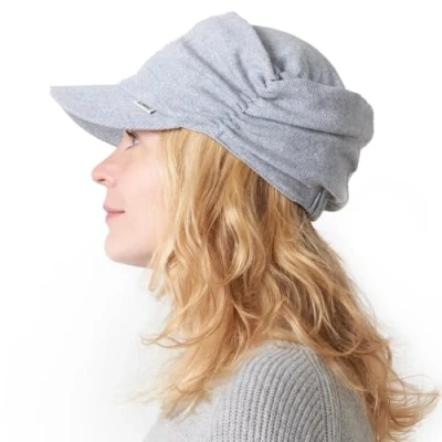 Image of Men Women Baseball Cap Army Hat Soft Foldable Cotton Sun Unisex Visor Military Work Running Light Grey