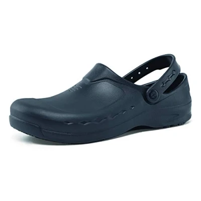 Image of Shoes for Crews ZINC Work Comfortable, Water Repellent and Slip Resistant Clogs Shift Work, Medical Kitchen Staff, OB E SR Men Women