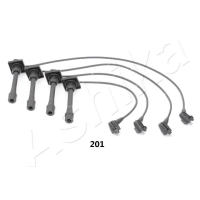 Image of 9008091095, 9091915423, 9091915424, 9091921520, 9091921587 Ignition Lead Set ASHIKA 132 02 201 TOYOTA: Celica VI Coupe, Corolla VIII Compact