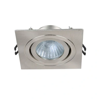 Image of Spa Cali Square Tiltable Downlight Satin Chrome