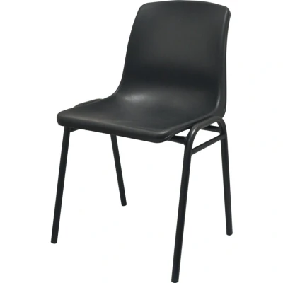 Image of Lincoln Polypropylene H/D Stacking Chair Black