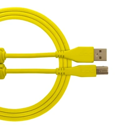 Image of UDG U95001YL Cable USB 2.0 (A B) High speed Audio Optimized A Male to B cable, Yellow, 1 Metre. Compatible with any Device