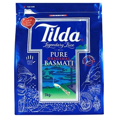 Image of Tilda Pure Basmati Rice 4 x 5 kg