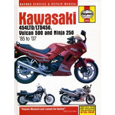 Image of Kawasaki 454LTD/LTD450, Vulcan 500 &amp; Ninja 250 (85 07) Haynes Manual (Paperback)