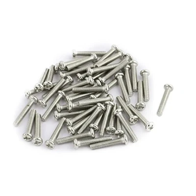 Image of Sourcingmap 50Pcs M3 x 16mm Stainless Steel Pan Head Phillips Machine Screw Bolts
