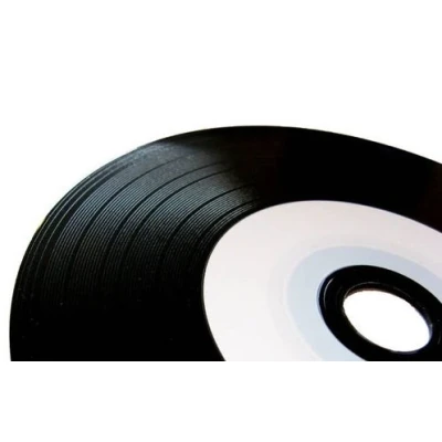 Image of 10 pieces Xlayer Vinyl Printable CD R 48x 700MB 80 minutes in Sleeves, Diamond Black Surface, Retro look 102845