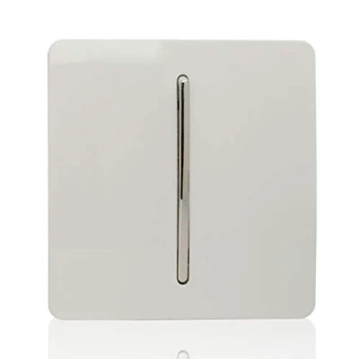 Image of Trendi 1 Gang 2 Way Artistic Modern 10 Amp Rocker Light Switch White