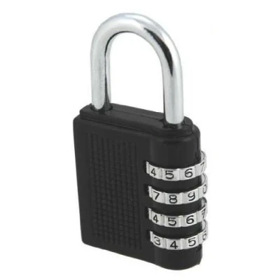 Image of Marksman 59133C 4 Digit Combination Padlock Zinc Alloy, Black, 40mm