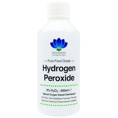Image of Food Grade Hydrogen Peroxide Purest 3% 250ml Unstabilized and Additive Free 10 Vols